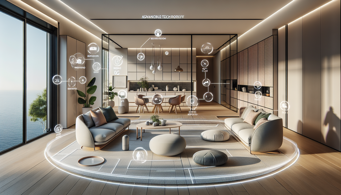 modern childproof living room with invisible tech safety features